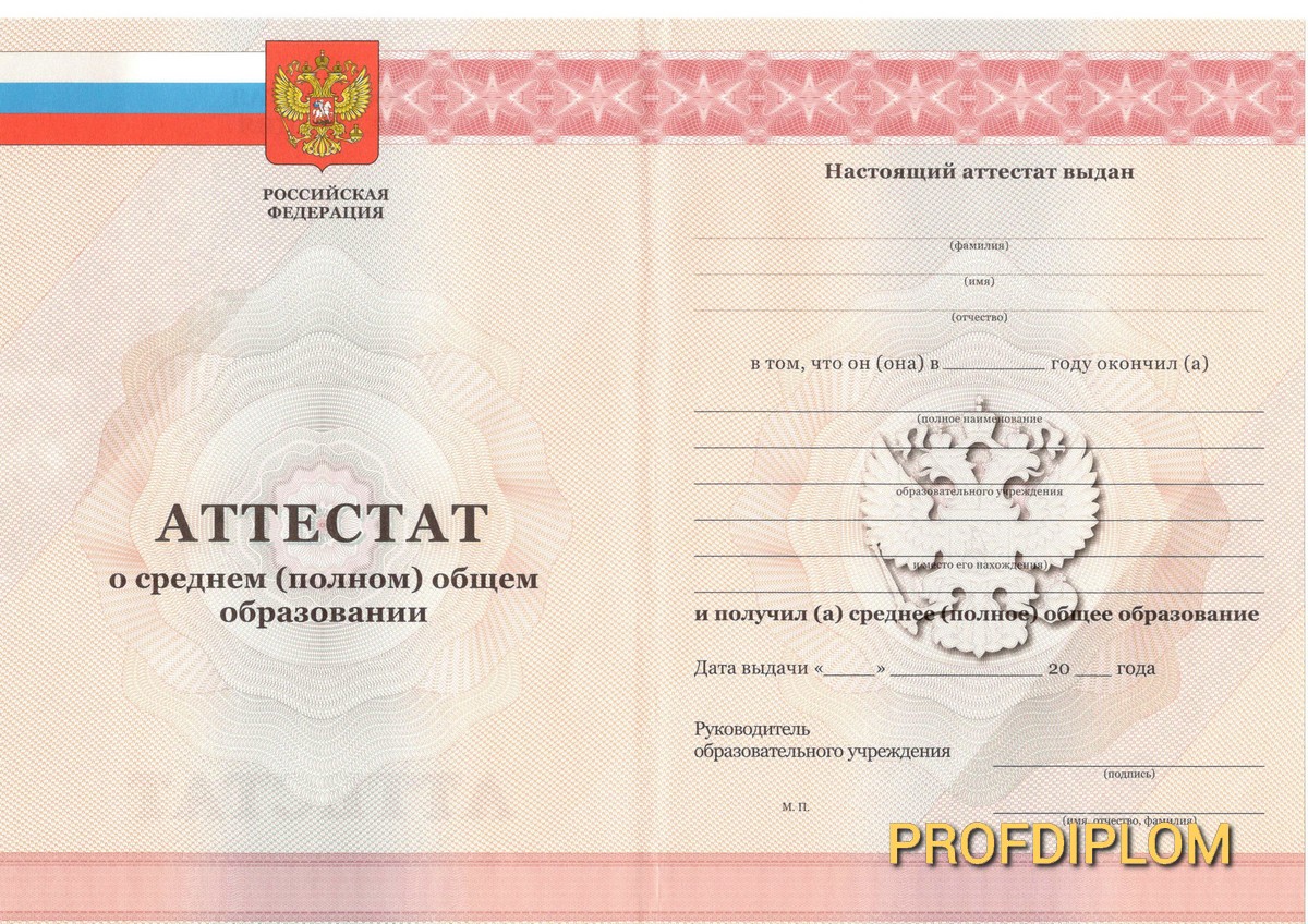 Аттестат 11 класс 2010-2013 купить